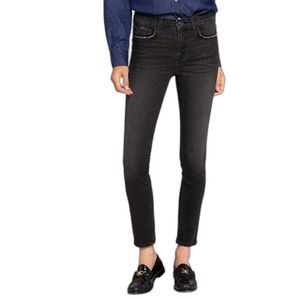 NWT Current/Elliott High Rise Skinny Stiletto Ankle Jeans Quartz Smokey Gray 24